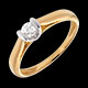 joaillerie solitaire caldera or jaune or blanc mm