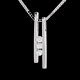 mariages collier diapason trilogie or blanc mm diamants