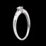 joaillerie Solitaire Octave or blanc (GM) - 0.27 carats - 9 diamants