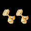 acheter on line boucles d'oreilles trilogie parenth�se - puces or jaune (PM) - 6 diamants
