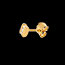 achat boucles d'oreilles trilogie parenth�se - puces or jaune (PM) - 6 diamants