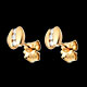 cadeaux femmes boucles oreilles trilogie parenthese puces or jau
