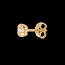 cadeaux   Boucles d'oreilles trilogie parenth�se puces or jaune - 6 diamants
