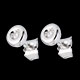 acheter on line boucles oreilles calice diamants puce or blanc pm