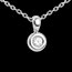 Pendentif Calice diamant beli�re - sur cha�ne (MM) 