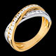 cadeau femme anneau tandem pave tgm carats 23 diamants