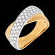 bijou bague tandem semi pavee gm carats 40 diamants