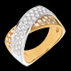 acheter en ligne bague tandem pavee gm carats 57 diamants