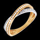 bijou or anneau tandem pave pm 26 carats 43 diamants