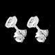 cadeau femme boucles oreilles trilogie parenthese puces or blan