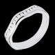 mariage Anneau illusion or blanc semi pav� - serti rail - 16 diamants