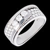 cadeaux femmes Trilogie bipolaire or blanc pavée - 0.86 carats - 35 diamants