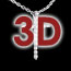acheter Pendentif  croix en or blanc - 17 diamants