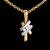 mariages Pendentif sinogramme trilogie - 3 diamants