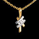 mariage pendentif sinogramme trilogie diamants