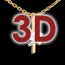 mariages Pendentif sinogramme trilogie - 3 diamants