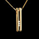 ventes on line collier diapason trilogie or jaune gm diamants