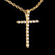 achat on line pendentif croix pavee or jaune pm 17 diamants