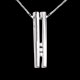 achat en ligne pendentif diapason trilogie or blanc gm diamants