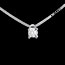 acheter en ligne Collier solitaire or blanc (PM)