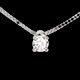joaillerie collier solitaire or blanc gm
