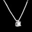 bijouteries   Collier solitaire or blanc (TGM)  - 0.26 carats