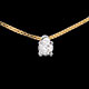 cadeau collier solitaire or jaune gm