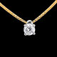 ventes on line collier solitaire or jaune gm 21 carats