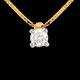 achat on line collier solitaire or jaune tgm 26 carats