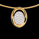 mariages collier alcove or jaune pave gm 37 carats 24 diama