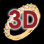 acheter en ligne Alliance or jaune semi pav�e - serti griffes - 0.5 carats - 11 diamants