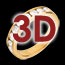achat   Alliance or jaune semi pav�e - serti rail  - 0.75 carats - 9 diamants