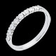 achat en ligne Alliance or blanc semi pav�e - serti barrettes - 0.3 carats - 8 diamants