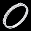 cadeaux Alliance or blanc semi pav�e - serti griffes - 11 diamants