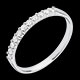 bijouteries Alliance or blanc semi pav�e - serti griffes - 11 diamants