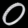ventes en ligne Alliance or blanc semi pav�e - serti griffes - 0.25 carats - 9 diamants