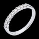 ventes on line Alliance or blanc semi pav�e - serti griffes - 0.25 carats - 9 diamants