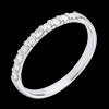ventes en ligne Alliance or blanc semi pav�e - serti barrettes - 10 diamants
