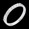achat en ligne Alliance or blanc semi pav�e - serti griffes - 0.25 carats - 9 diamants