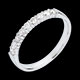 vente on line Alliance or blanc semi pav�e - serti griffes - 0.25 carats - 9 diamants