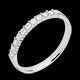 acheter en ligne Alliance or blanc semi pav�e - serti griffes - 11 diamants
