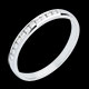 cadeau Alliance or blanc semi pav�e - serti rail - 11 diamants