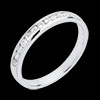 ventes on line   Alliance or blanc semi pav�e - serti rail   - 11 diamants