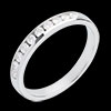 achat en ligne Alliance or blanc semi pav�e - serti rail - 0.3 carats - 10 diamants