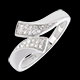 achat en ligne Bague ruban or blanc pav�e (MM) - 24 diamants