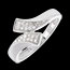 bijoux or Bague ruban or blanc pav�e (MM) - 24 diamants