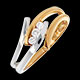 acheter en ligne trilogie arabesque or jaune or blanc diamants