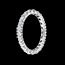 cadeaux femme Alliance or blanc pav�e - serti barrettes - 1.25 carats - 22 diamants