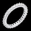 cadeau femme Alliance or blanc pav�e - serti griffes - 1.2 carats - 30 diamants