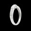 vente en ligne Solitaire arche or blanc pav� - 0.38 carats - 29 diamants
